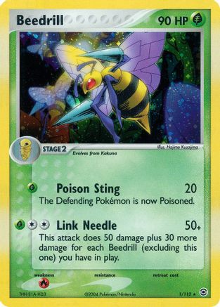 Beedrill 1/112 - FireRed & LeafGreen Holofoil - Poke-Collect