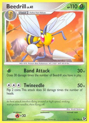 Beedrill 13/106 - Great Encounters Reverse Holofoil - Poke-Collect