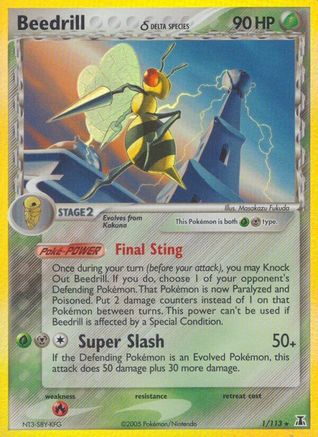 Beedrill (Delta Species) 1/113 - Delta Species Holofoil - Poke-Collect