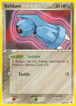 Beldum 28/101 - Hidden Legends Reverse Holofoil - Poke-Collect