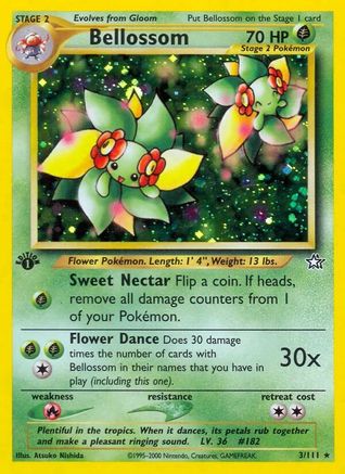 Bellossom 3/111 - Neo Genesis Unlimited Holofoil - Poke-Collect