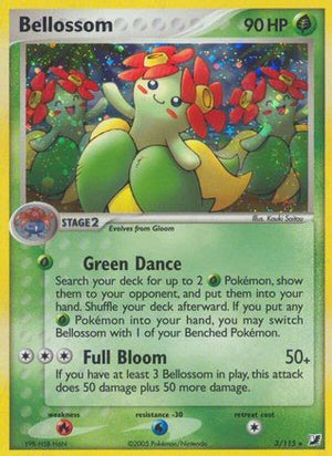 Bellossom 3/115 - Unseen Forces Reverse Holofoil - Poke-Collect