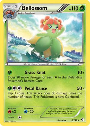 Bellossom 4/149 - Boundaries Crossed Reverse Holofoil