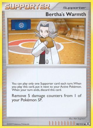 Bertha's Warmth 90/111 - Rising Rivals Reverse Holofoil - Poke-Collect