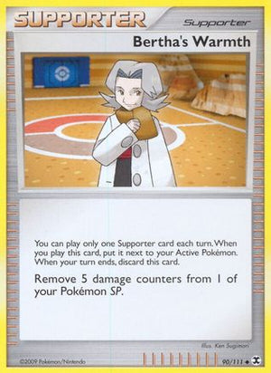 Bertha's Warmth 90/111 - Rising Rivals Reverse Holofoil - Poke-Collect