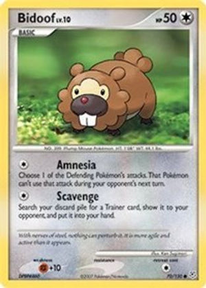 Bidoof 70/130 - Diamond & Pearl Reverse Holofoil - Poke-Collect