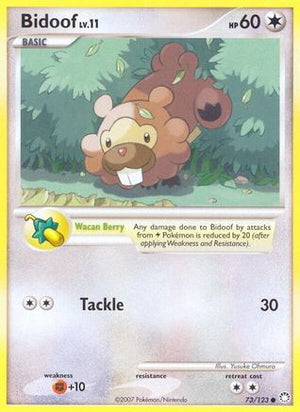 Bidoof 73/123 - Mysterious Treasures Reverse Holofoil - Poke-Collect