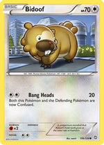 Bidoof 106/124 - Dragons Exalted Reverse Holofoil - Poke-Collect