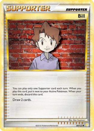 Bill 89/123 - HeartGold SoulSilver Reverse Holofoil - Poke-Collect