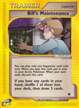 Bill's Maintenance 137/165 - Expedition Base Set Reverse Holofoil - Poke-Collect