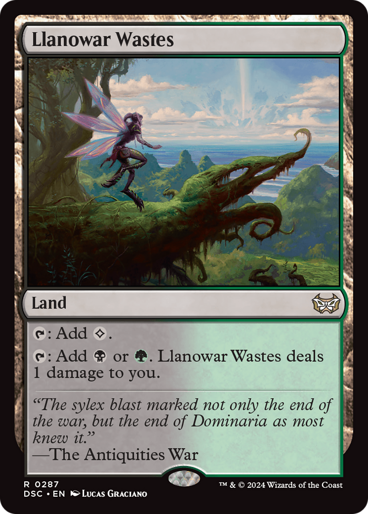 Llanowar Wastes (DSC-287) - Duskmourn: House of Horror Commander - Poke-Collect