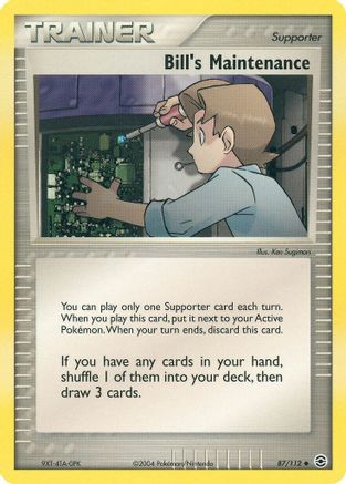 Bill's Maintenance 87/112 - FireRed & LeafGreen Reverse Holofoil - Poke-Collect