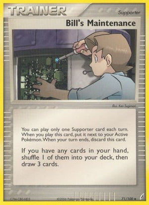 Bill's Maintenance 71/100 - Crystal Guardians Reverse Holofoil - Poke-Collect