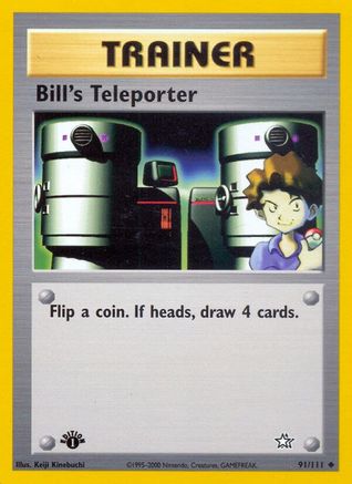 Bill's Teleporter 91/111 - Neo Genesis 1st Edition - Poke-Collect