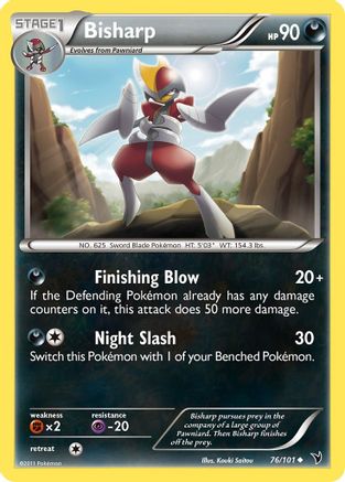 Bisharp (76) 76/101 - Noble Victories Reverse Holofoil - Poke-Collect