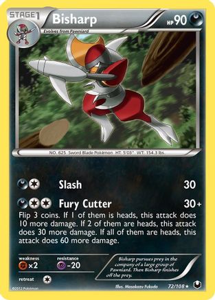 Bisharp (72) 72/108 - Dark Explorers Reverse Holofoil - Poke-Collect