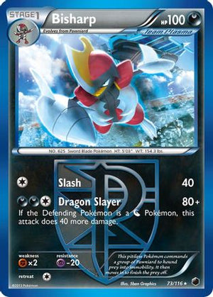 Bisharp (Team Plasma) (73) 73/116 - Plasma Freeze Reverse Holofoil - Poke-Collect