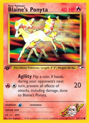 Blaine's Ponyta 63/132 - Gym Heroes Unlimited - Poke-Collect
