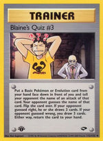 Blaine's Quiz #3 112/132 - Gym Challenge 1st Edition - Poke-Collect