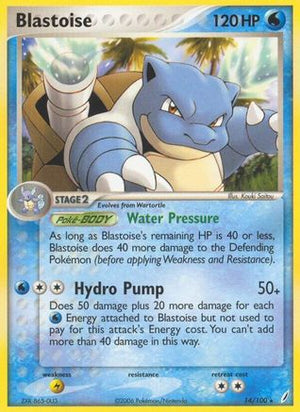 Blastoise 14/100 - Crystal Guardians Reverse Holofoil - Poke-Collect
