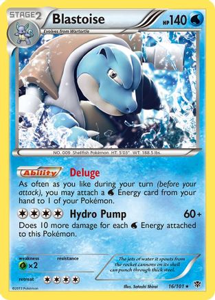 Blastoise 16/101 - Plasma Blast Reverse Holofoil - Poke-Collect
