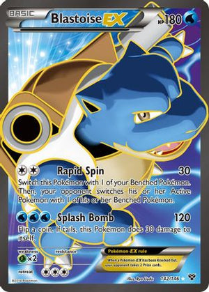 Blastoise EX (142 Full Art) 142/146 - XY Base Set Holofoil - Poke-Collect
