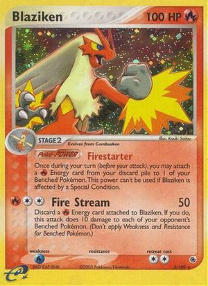 Blaziken 3/109 - Ruby & Sapphire Holofoil