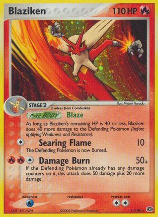 Blaziken 1/106 - Emerald - Poke-Collect