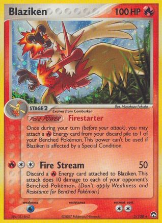 Blaziken 5/108 - Power Keepers Reverse Holofoil - Poke-Collect