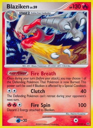Blaziken 3/127 - Platinum Reverse Holofoil - Poke-Collect