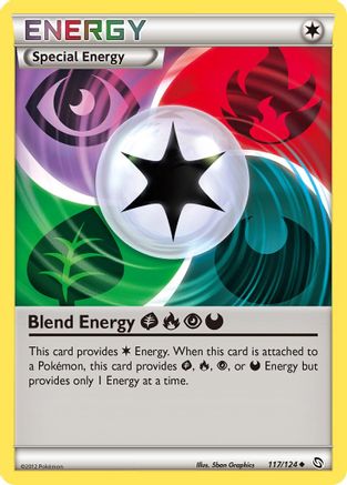 Blend Energy GrassFirePsychicDarkness 117/124 - Dragons Exalted Reverse Holofoil - Poke-Collect