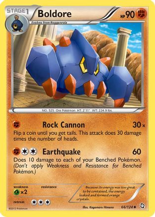 Boldore 66/124 - Dragons Exalted - Poke-Collect