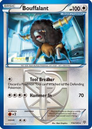 Bouffalant (Team Plasma) 114/135 - Plasma Storm Reverse Holofoil - Poke-Collect