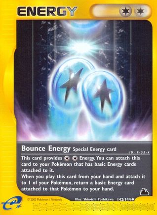 Bounce Energy 142/144 - Skyridge Reverse Holofoil - Poke-Collect