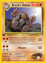 Brock's Golem 20/132 - Gym Heroes 1st Edition - Poke-Collect