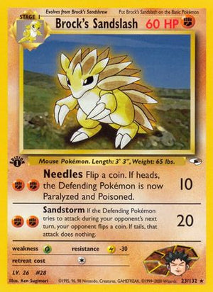 Brock's Sandslash 23/132 - Gym Heroes Unlimited - Poke-Collect