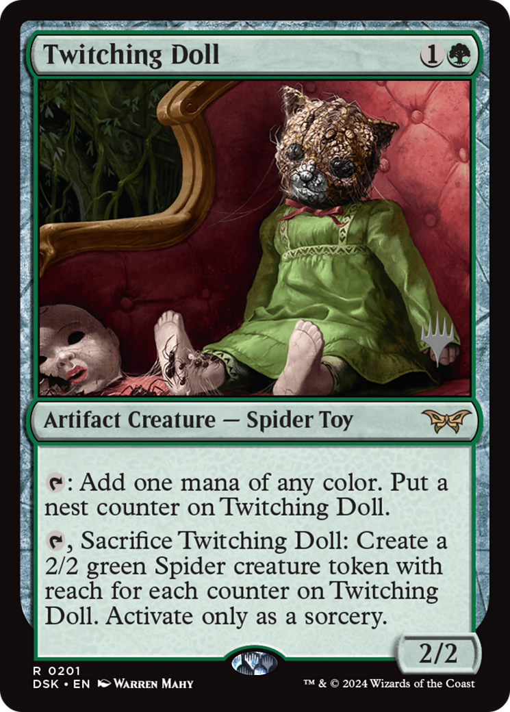 Twitching Doll (PPDSK-201) - Duskmourn: House of Horror Promos Foil - Poke-Collect