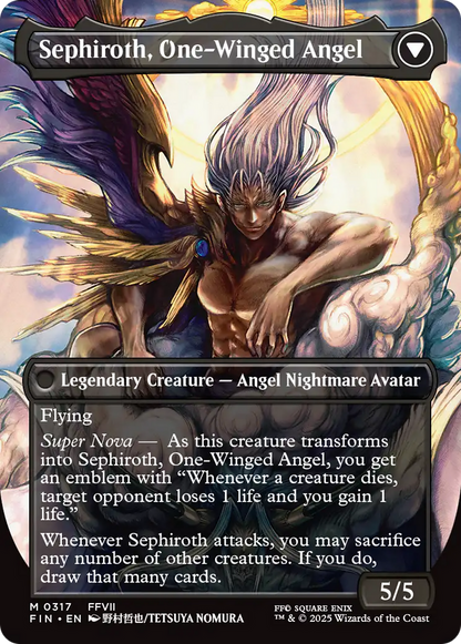 Sephiroth, Fabled SOLDIER // Sephiroth, One-Winged Angel (FIN-317) - FINAL FANTASY (Borderless)