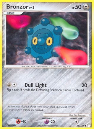 Bronzor 74/123 - Mysterious Treasures Reverse Holofoil - Poke-Collect