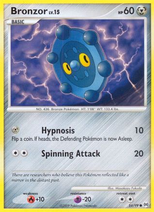 Bronzor (54) 54/99 - Arceus Reverse Holofoil - Poke-Collect