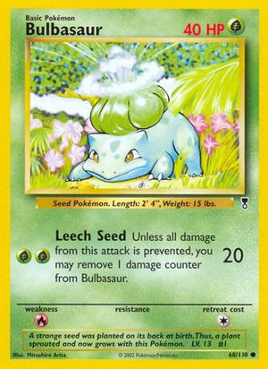 Bulbasaur 68/110 - Legendary Collection