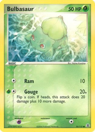 Bulbasaur - 055/112 55/112 - FireRed & LeafGreen Reverse Holofoil - Poke-Collect
