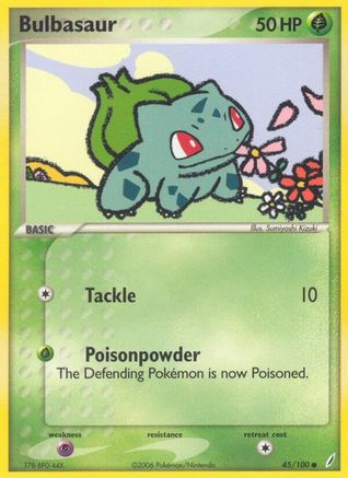 Bulbasaur 45/100 - Crystal Guardians Reverse Holofoil - Poke-Collect
