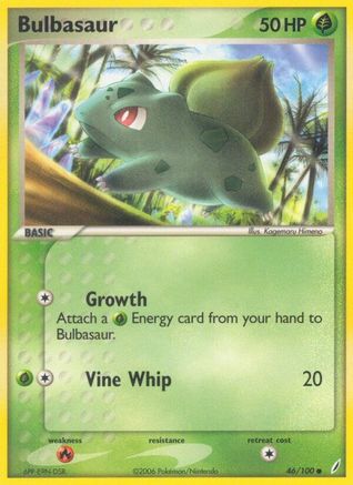 Bulbasaur 46/100 - Crystal Guardians Reverse Holofoil - Poke-Collect
