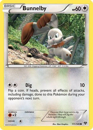 Bunnelby 111/146 - XY Reverse Holofoil - Poke-Collect