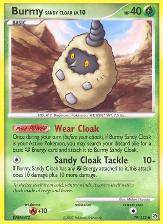 Burmy Sandy Cloak 79/132 - Secret Wonders Reverse Holofoil - Poke-Collect