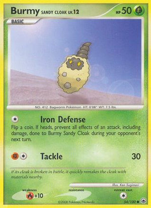 Burmy Sandy Cloak 54/100 - Majestic Dawn Reverse Holofoil