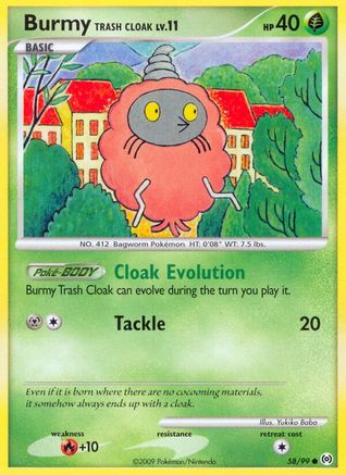 Burmy Trash Cloak 58/99 - Arceus Reverse Holofoil - Poke-Collect