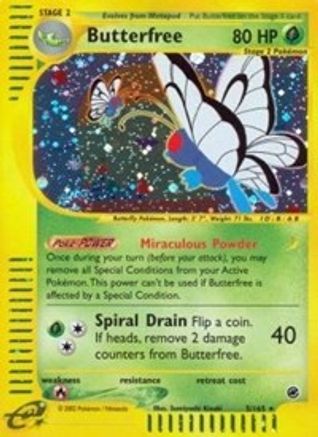 Butterfree 5/165 - Expedition Base Set Reverse Holofoil - Poke-Collect
