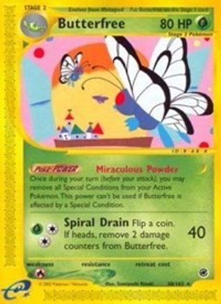 Butterfree 38/165 - Expedition Base Set Reverse Holofoil - Poke-Collect